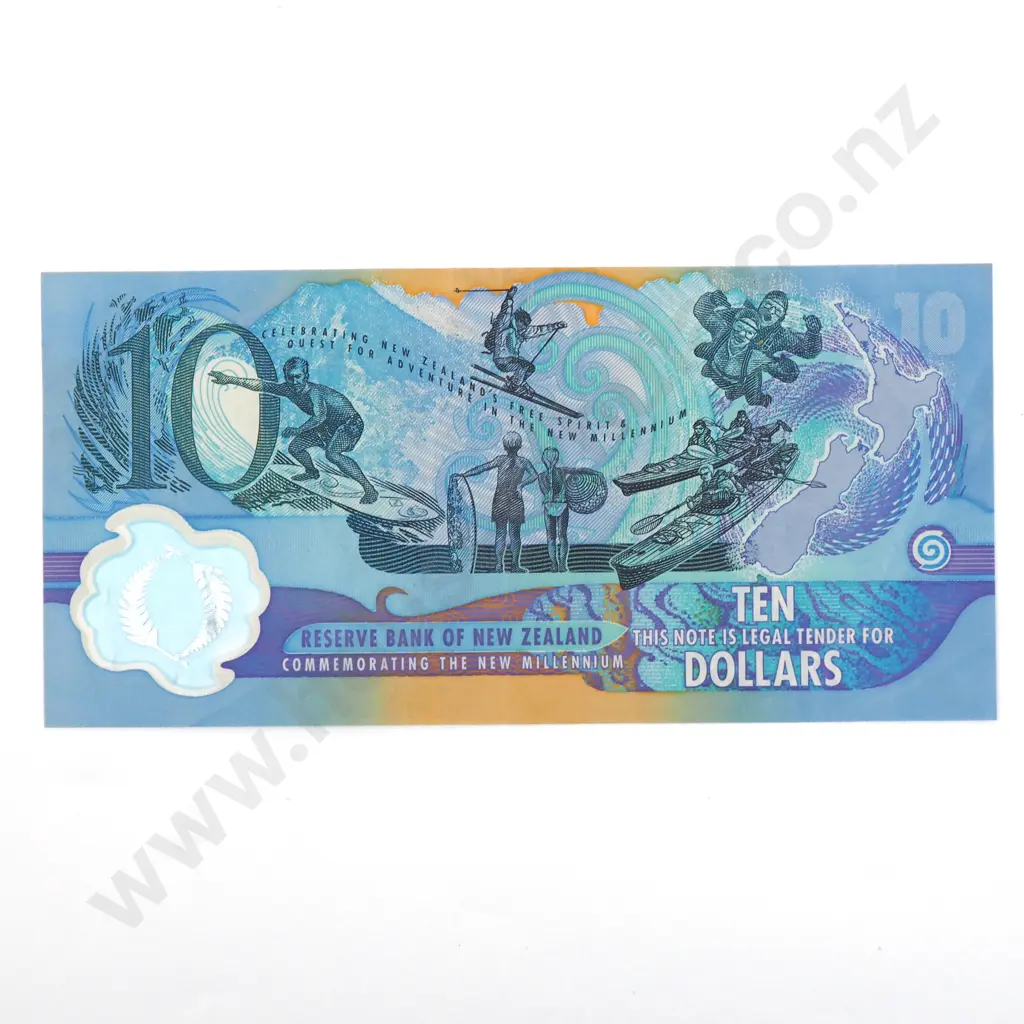 New Zealand Ten Dollar Millennium Banknote  Image 1++