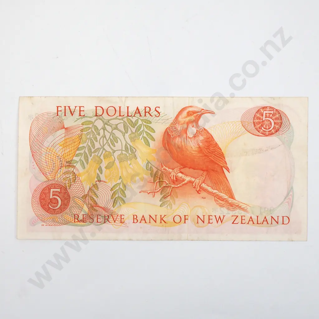 New Zealand Hardie 991 Star Five Dollar Banknote  Image 1++