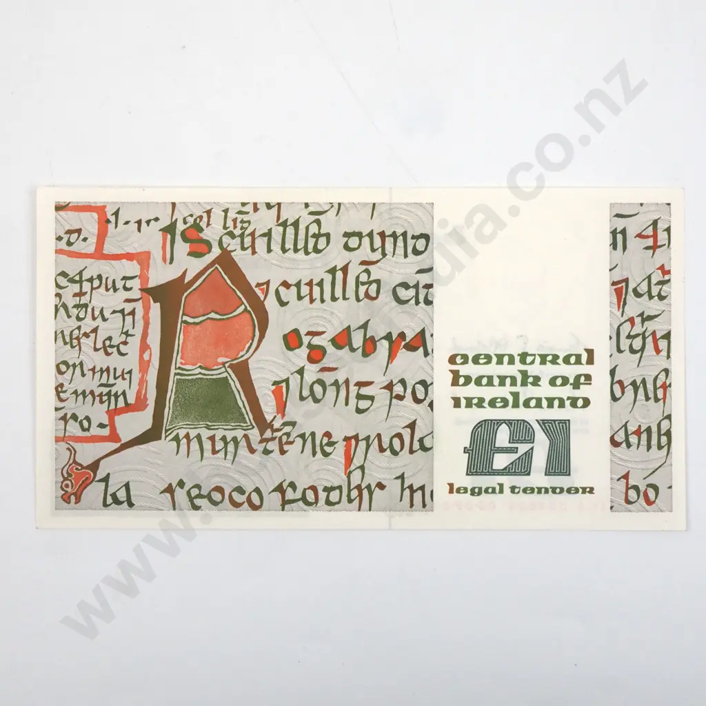 Ireland One Pound Banknote - Better Grade  Image 1++
