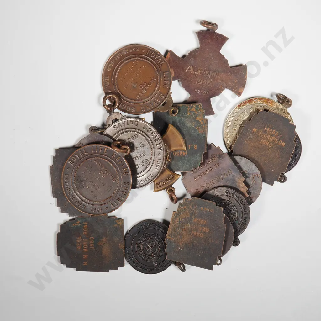 Large Assorted Lot of New Zealand Life Saving Awards  Image 1++