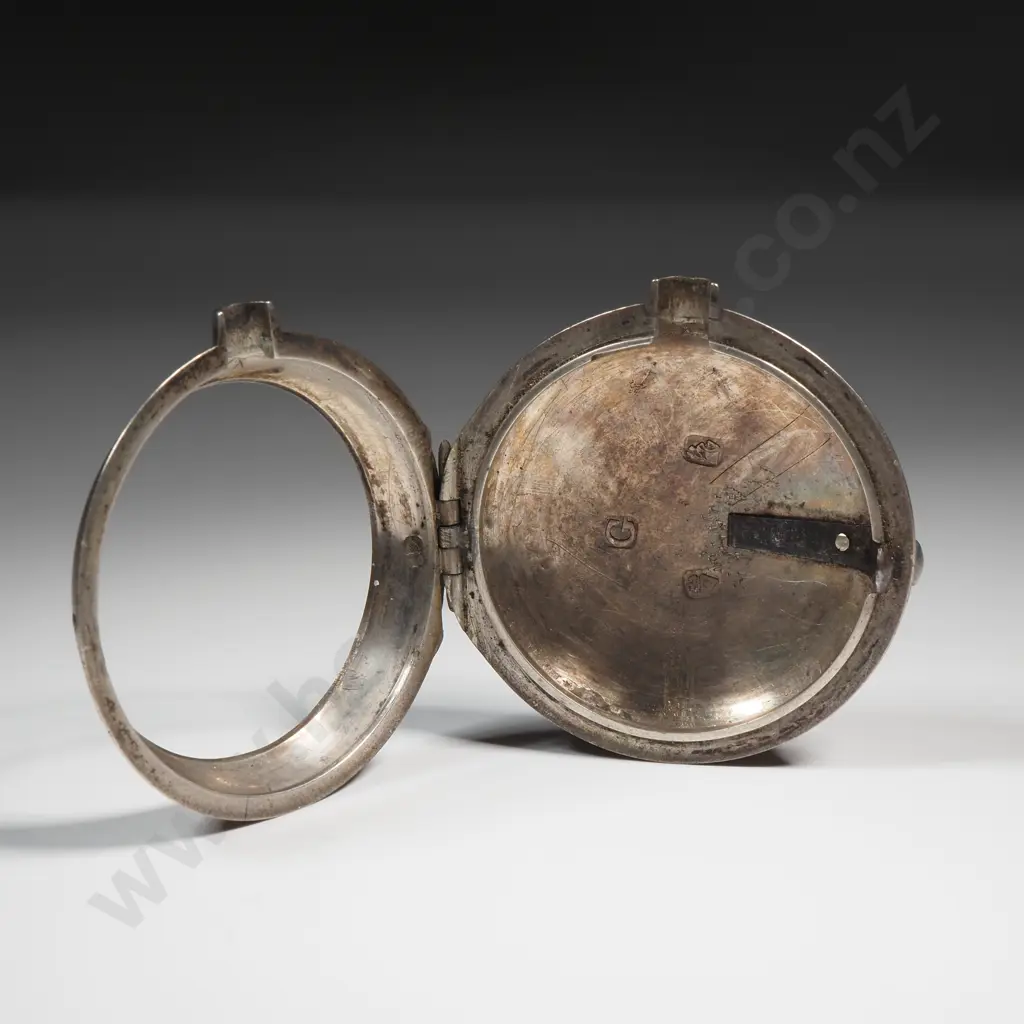 John Wightman Dublin Pear Case Sterling Silver Pocket Watch - London 1803 - Not Running Image 1++