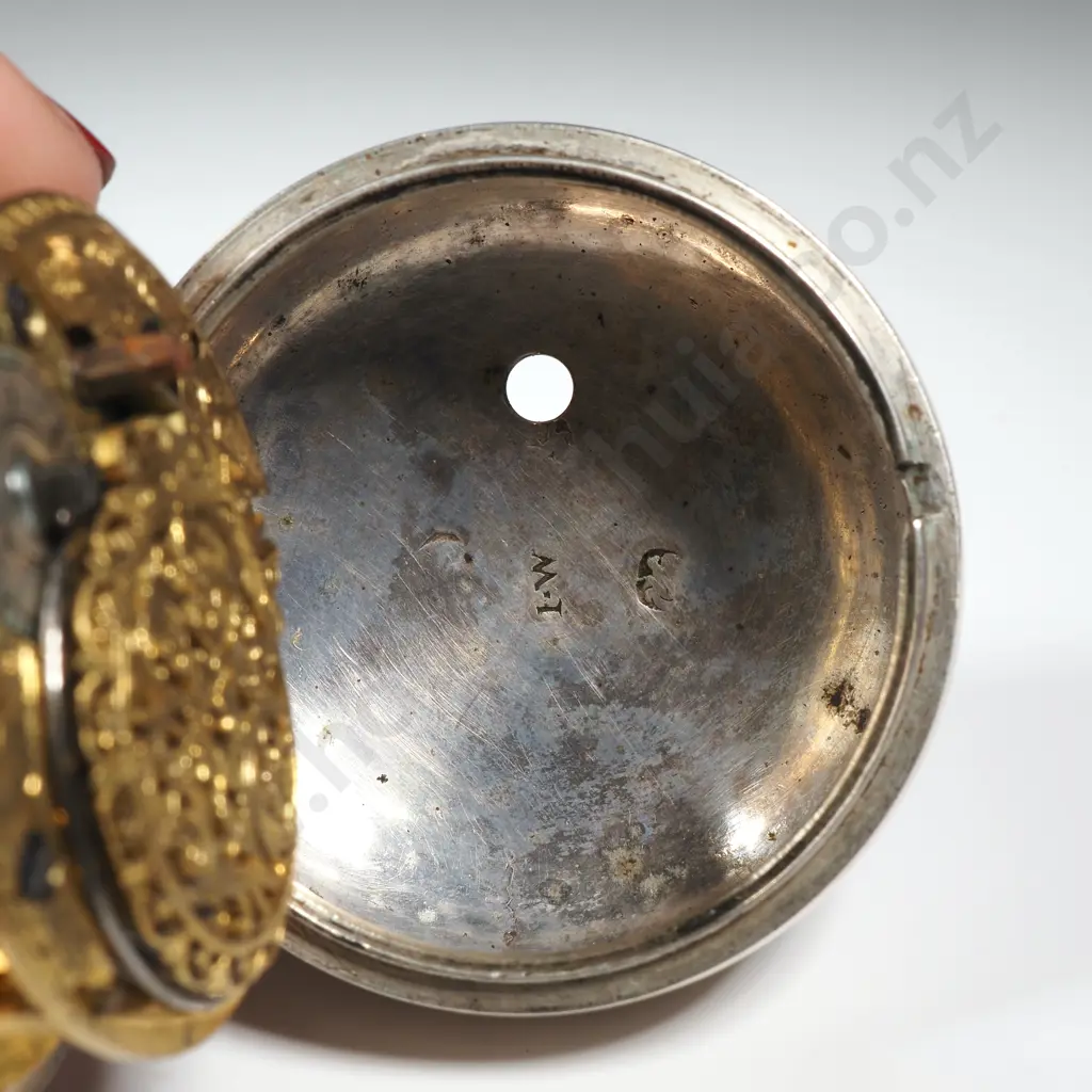 1770's Sterling Silver Pair case Pocket Watch by John Parker - Chain Intact / Balance Stiff Image 1++