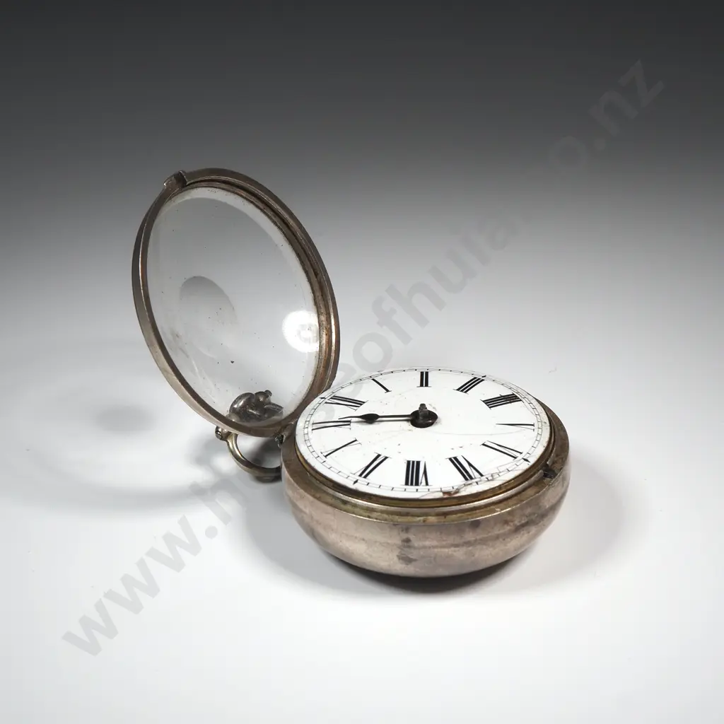 1782 Dated George Cooper Pair Case Sterling Silver Pocket Watch Image 1++