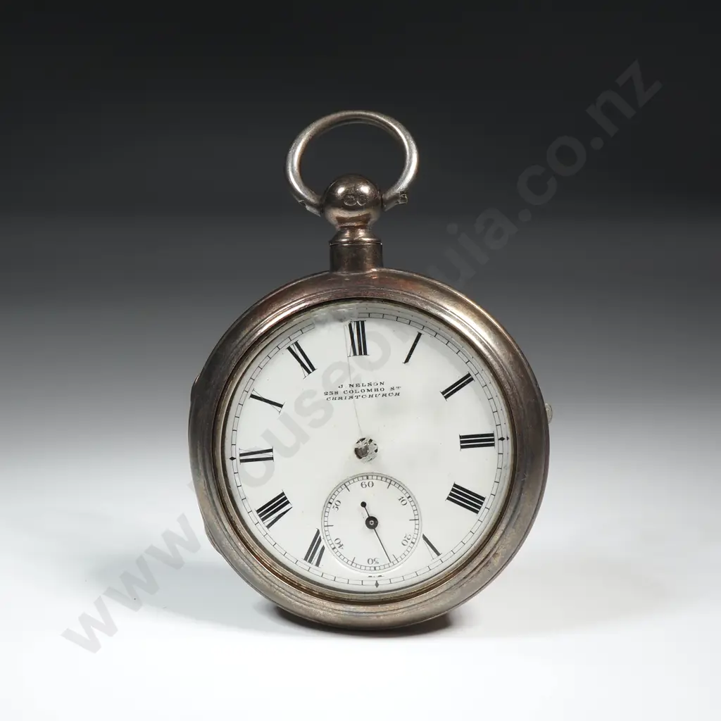 Sterling Silver Pair Case Pocket Watch by Rotherham's of London - 1856 Dated - Dial for J Nelson Christchurch Image 1++
