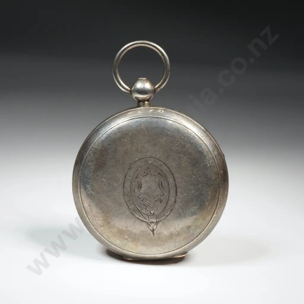1898 Hallmarked Sterling Silver Pocket Watch by Livingston Birmingham Image 1++