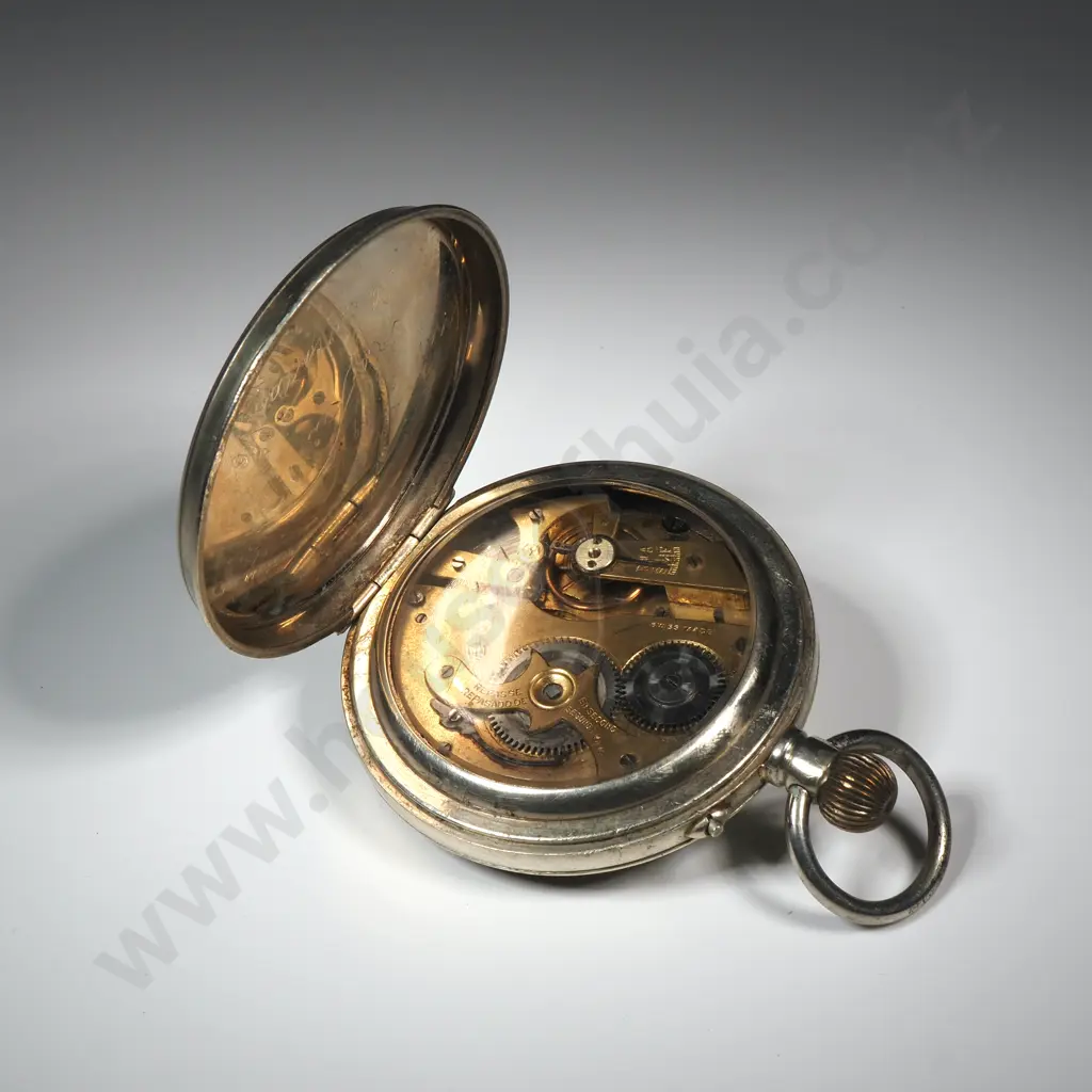 Large Swiss Made Railway Lever Pocket Watch Image 1++