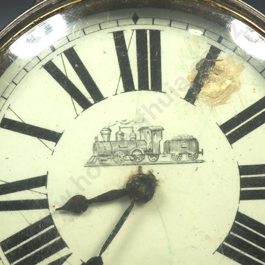 Large Swiss Made Railway Lever Pocket Watch Image 1++