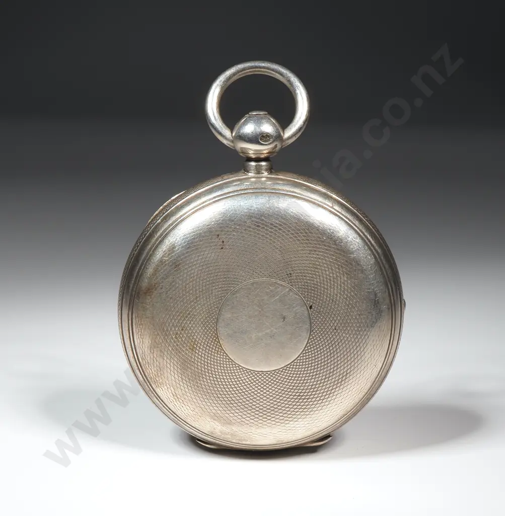 Tydeman Sterling Silver Pocket Watch - Hallmarked for London 1876 - Balance & Enamel Dial Correct but Watch not Running Image 1++