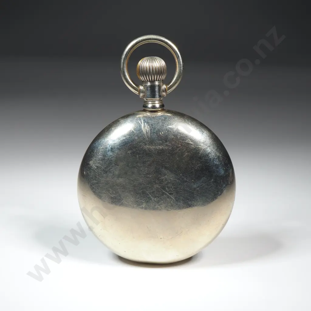 Large Railway Style Moeris Pocket Watch Image 1++