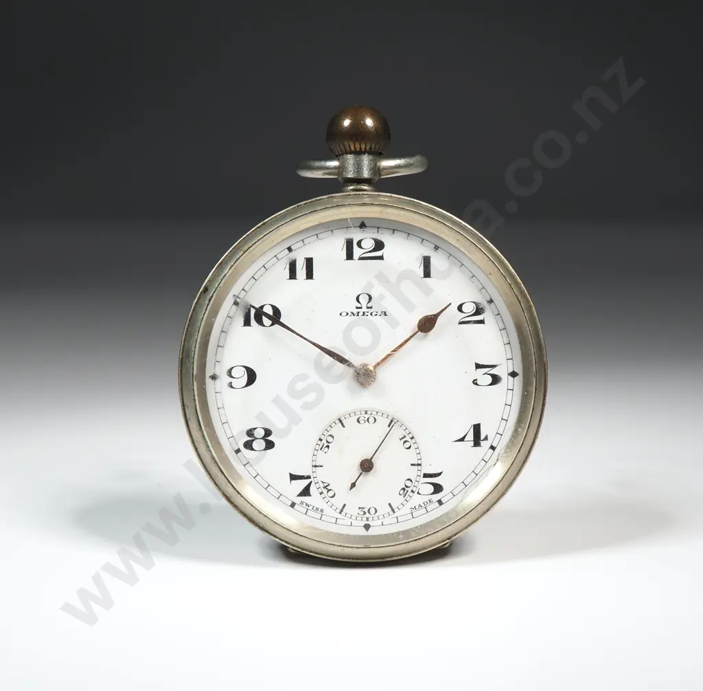 Antique Nickel Case Omega Pocket Watch Image 1++