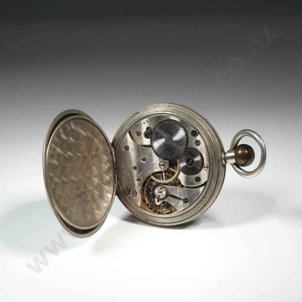 Antique Nickel Case Omega Pocket Watch Image 1++