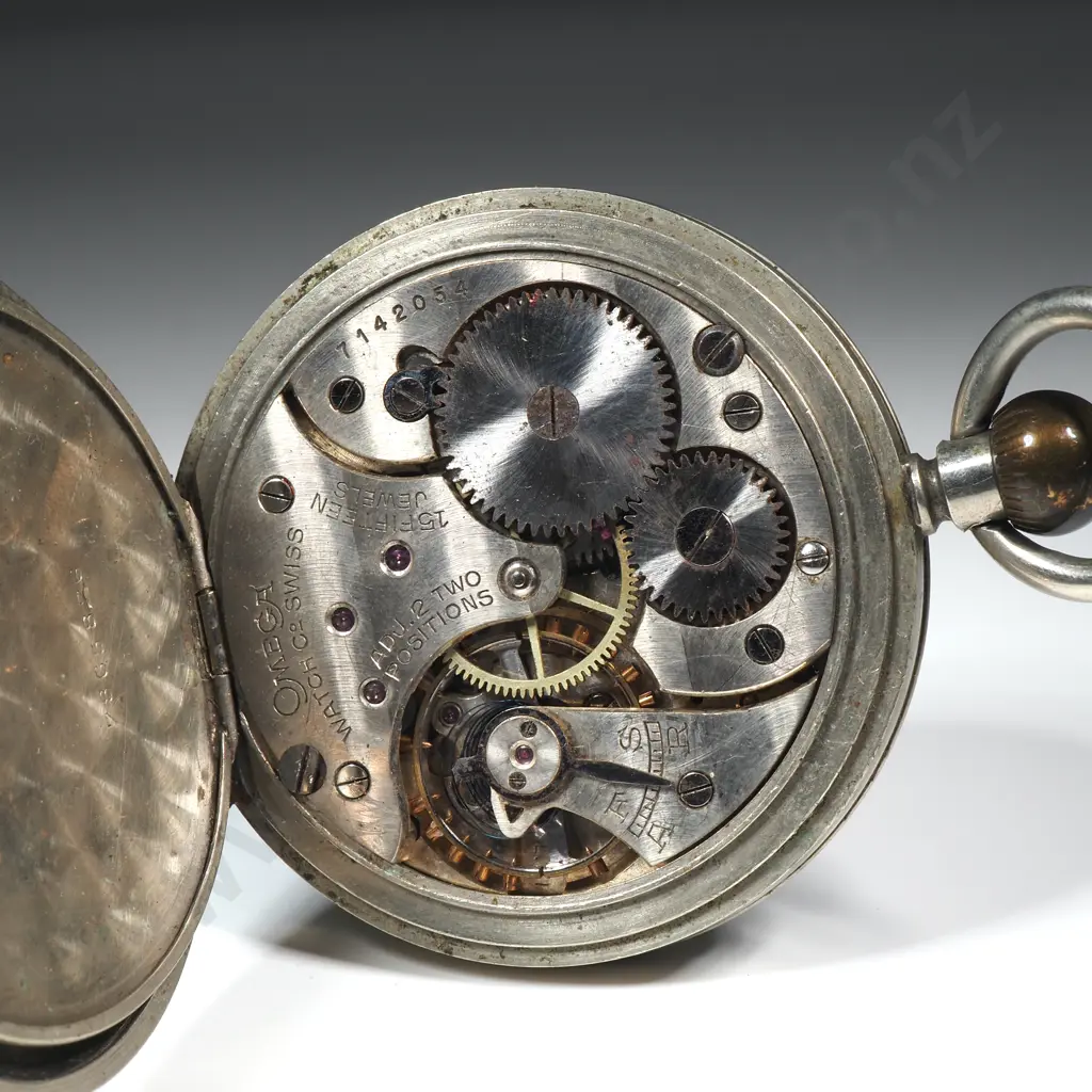 Antique Nickel Case Omega Pocket Watch Image 1++