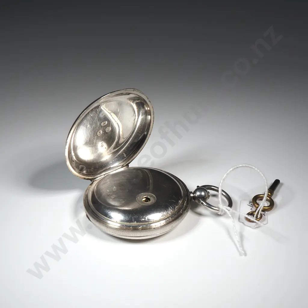 Sterling Silver Pocket Watch by D C Shier & Co of High Street Christchurch Image 1++