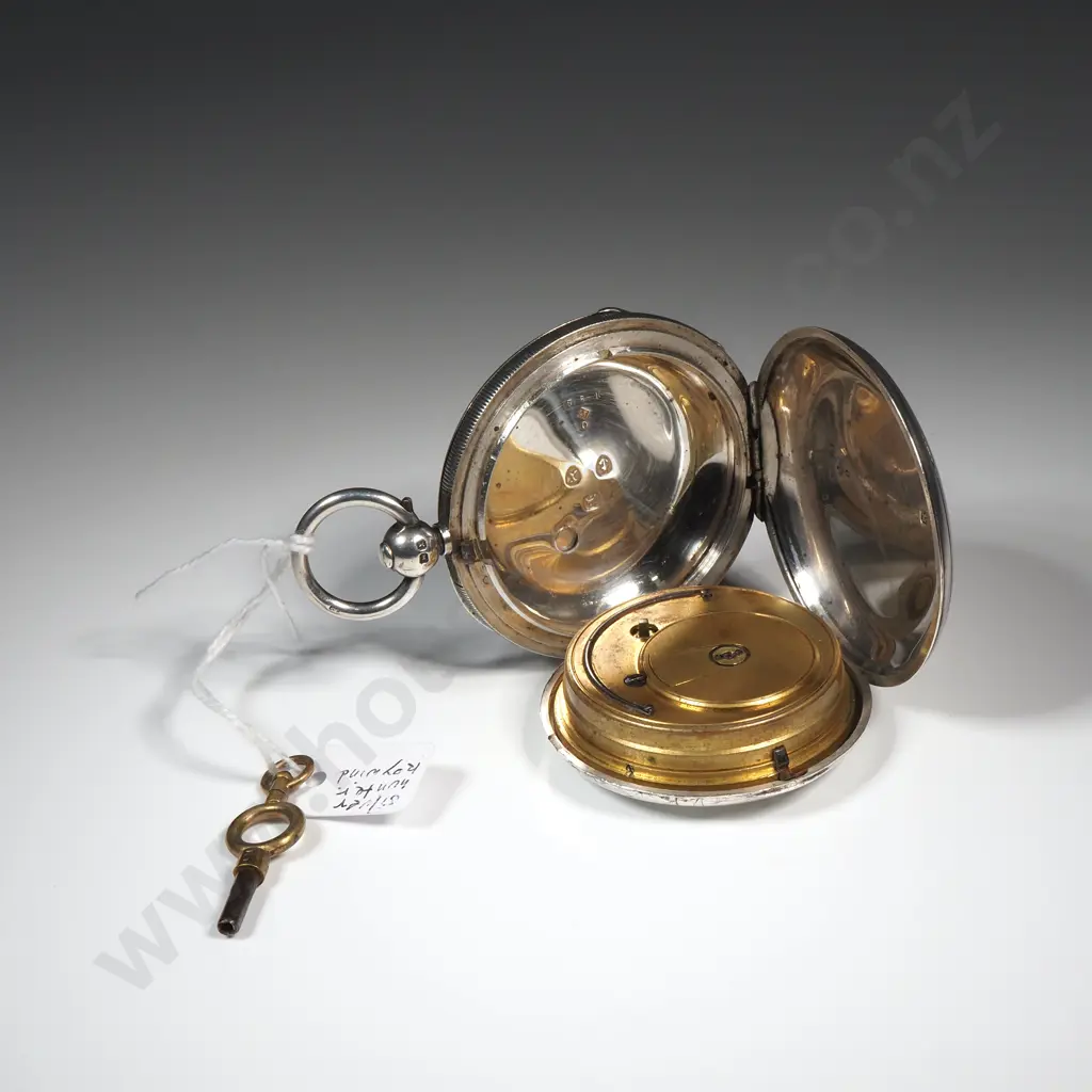 Sterling Silver Pocket Watch by D C Shier & Co of High Street Christchurch Image 1++