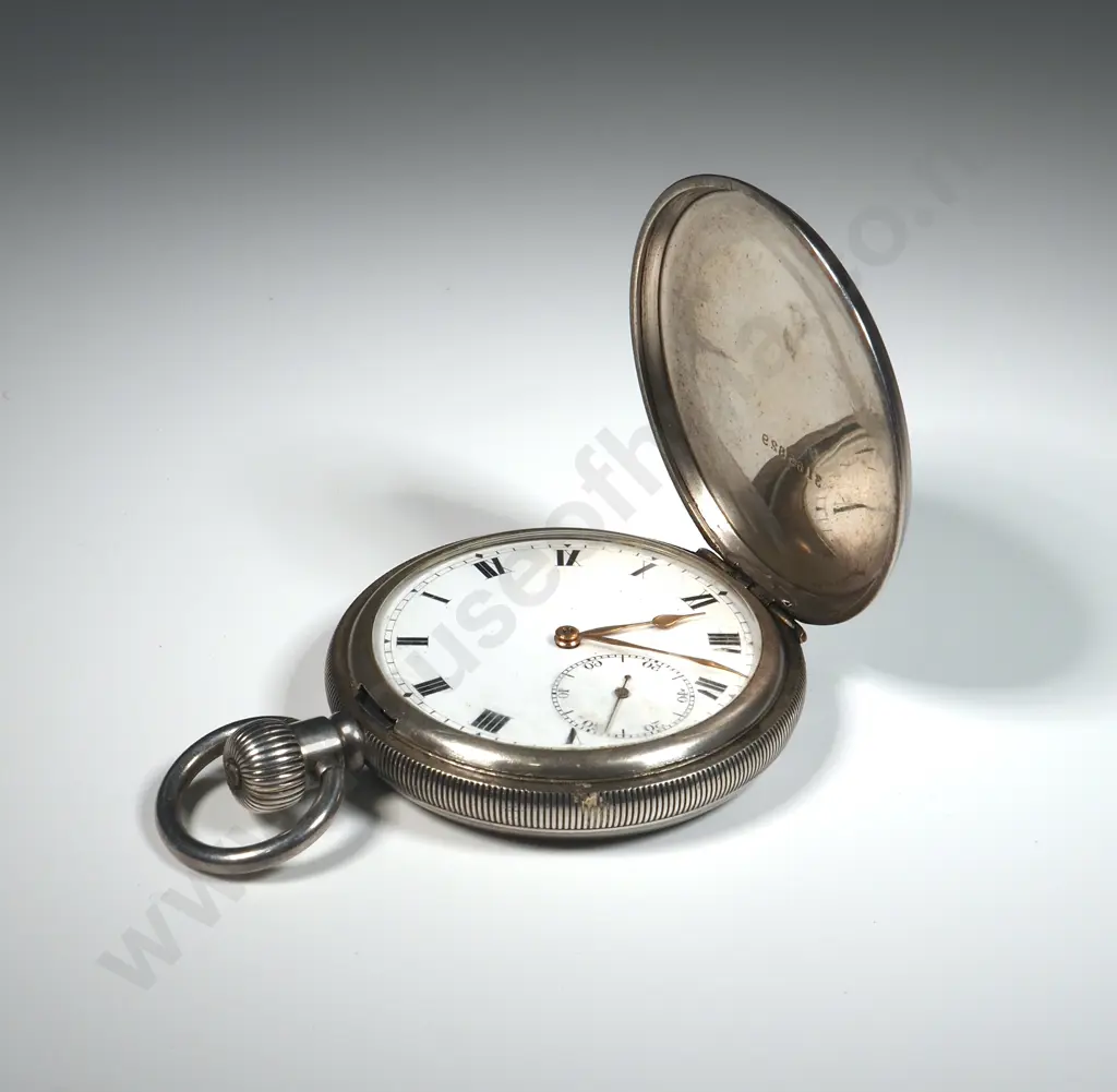 Antique Sterling Silver Rolex Pocket Watch Image 1++