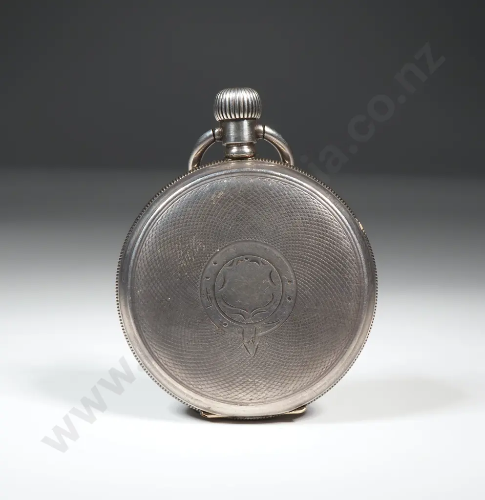 Antique Sterling Silver Rolex Pocket Watch Image 1++
