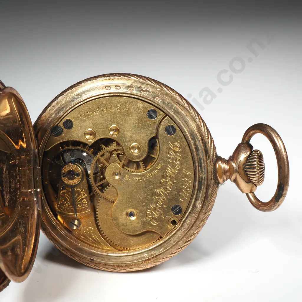 Ladies Rolled Gold Elgin Pocket Watch Image 1++
