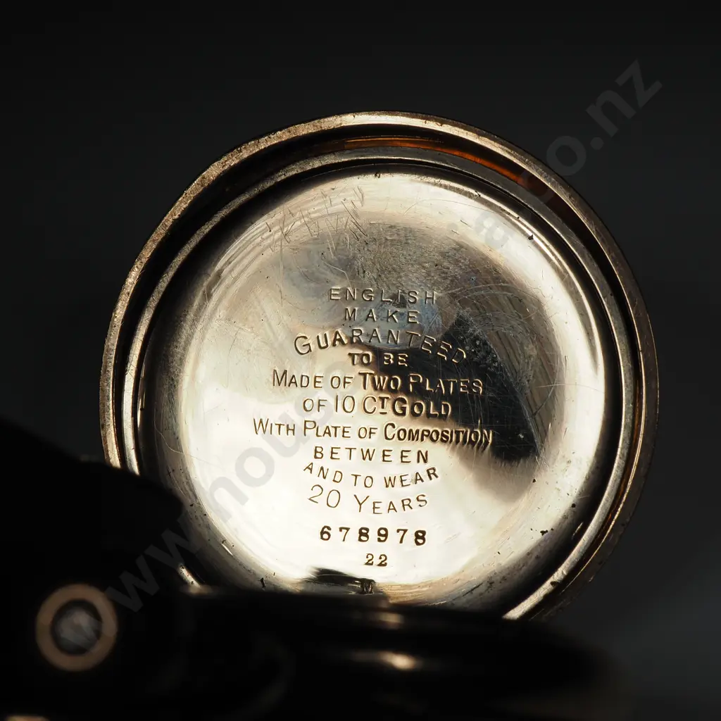 John Elkan 'Colonial' Rolled Gold Pocket Watch Image 1++