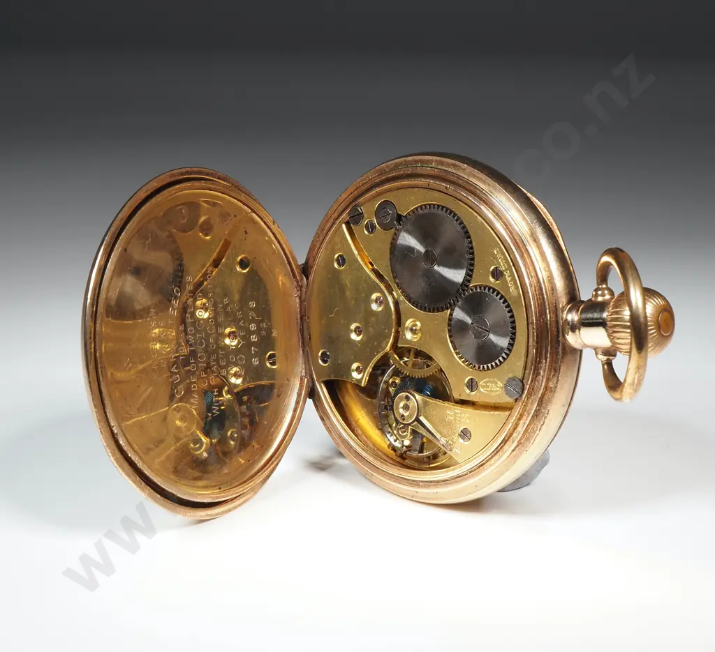 John Elkan 'Colonial' Rolled Gold Pocket Watch Image 1++