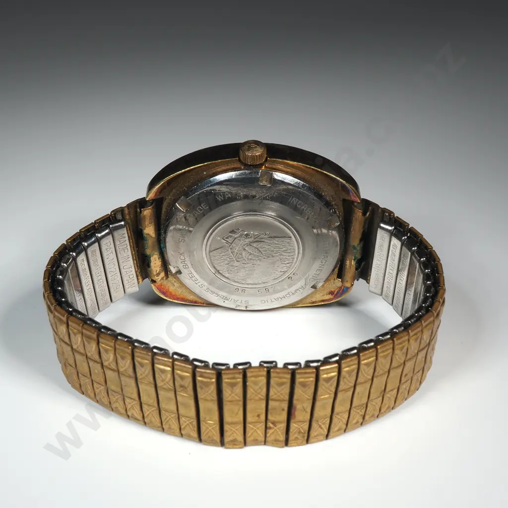 1970's Gold Plated Mondial Moonlander Automatic Wristwatch Image 1++