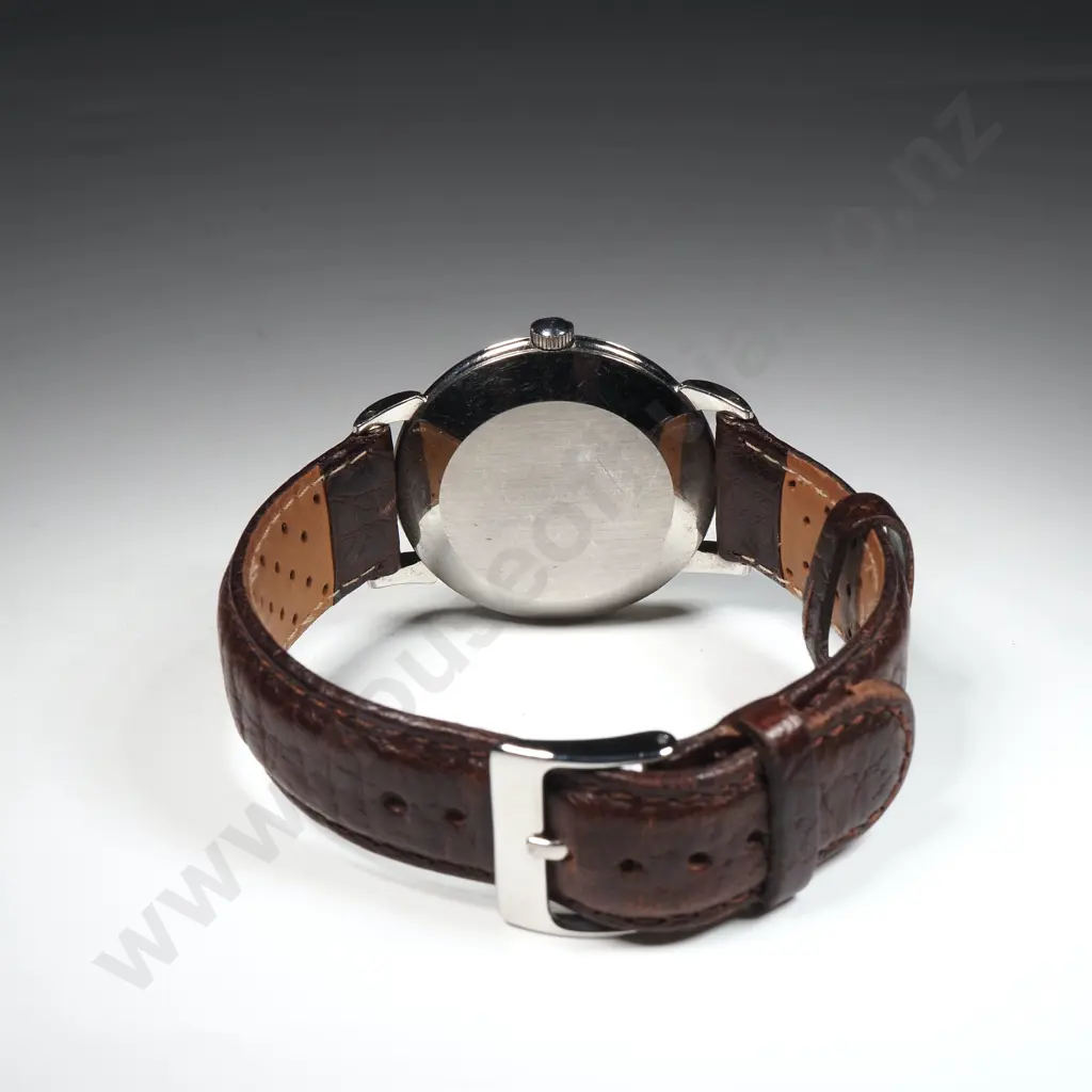 Omega Automatic "Bumper" Circa 1952, Stainless Steel Cal. 351 Ref 2446 w Doctors / Scientific Dial Image 1++