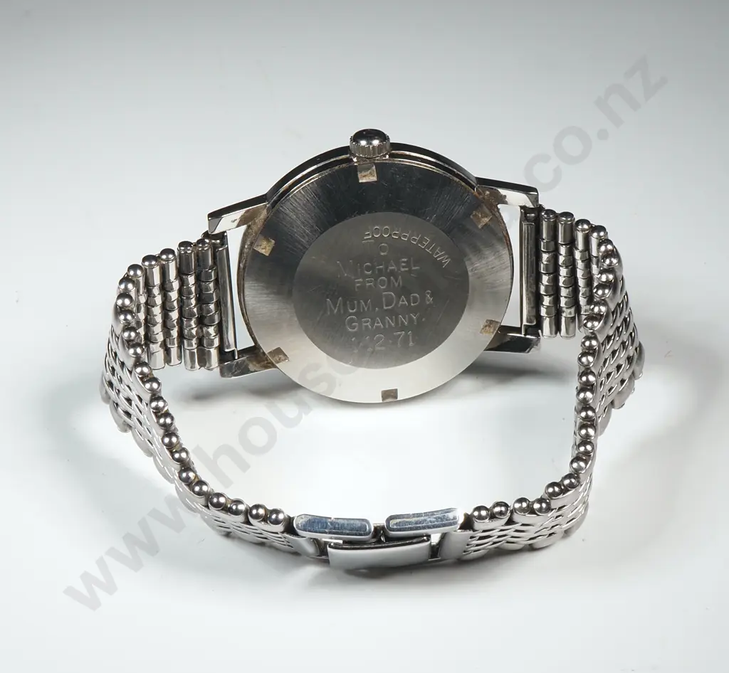 Vintage Omega Geneve Steel Gents Wristwatch with Original Box & Papers Circa 1971 Image 1++