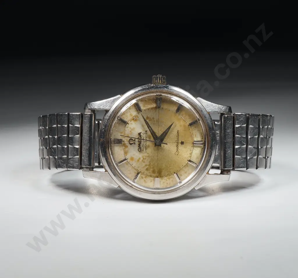 Gents Vintage Stainless Steel Cased Automatic Omega Constellation Chronometer Wristwatch - Running, No Guarantee Image 1++