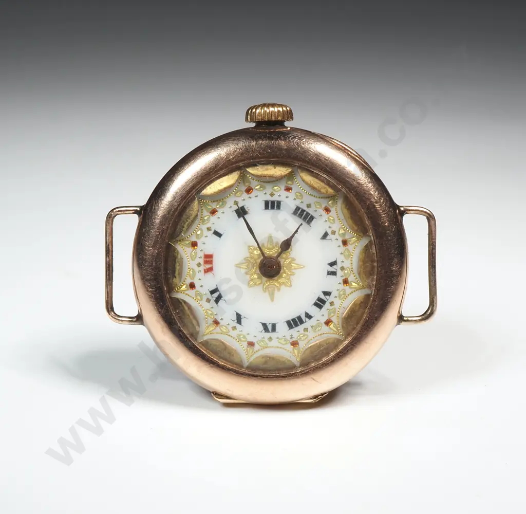 Ornate Antique 9ct Gold Ladies Rolex Wristwatch Image 1++