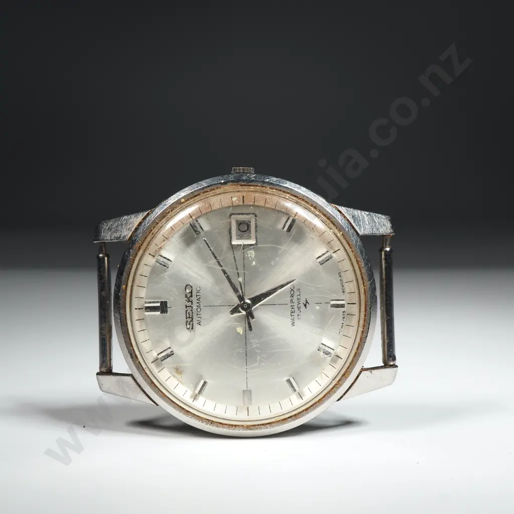 Gents Seiko Automatic Wristwatch Head - Sold As Is For Restoration & Parts  Image 1++