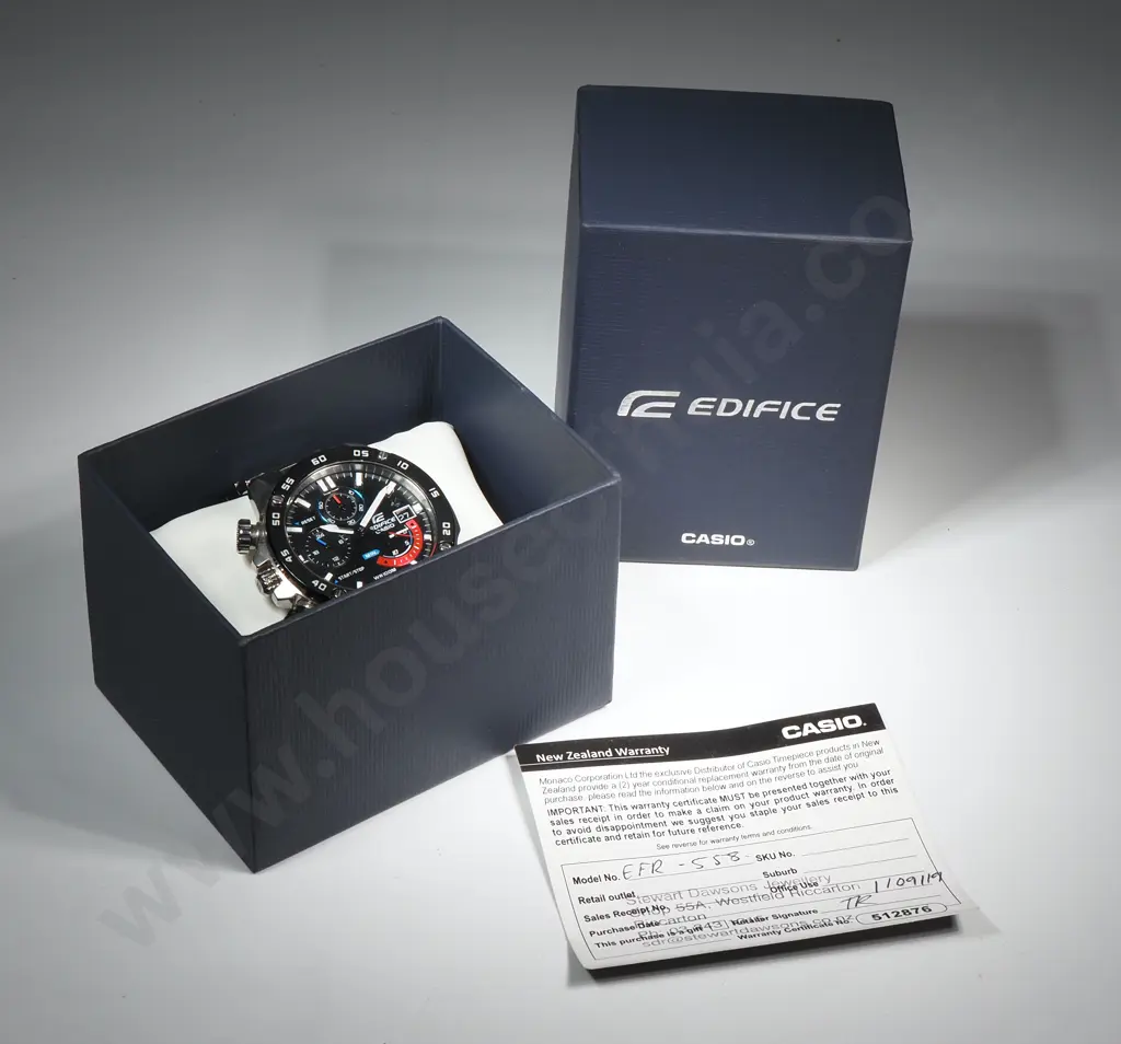 Casio Edifice Wristwatch w Box & Papers Image 1++