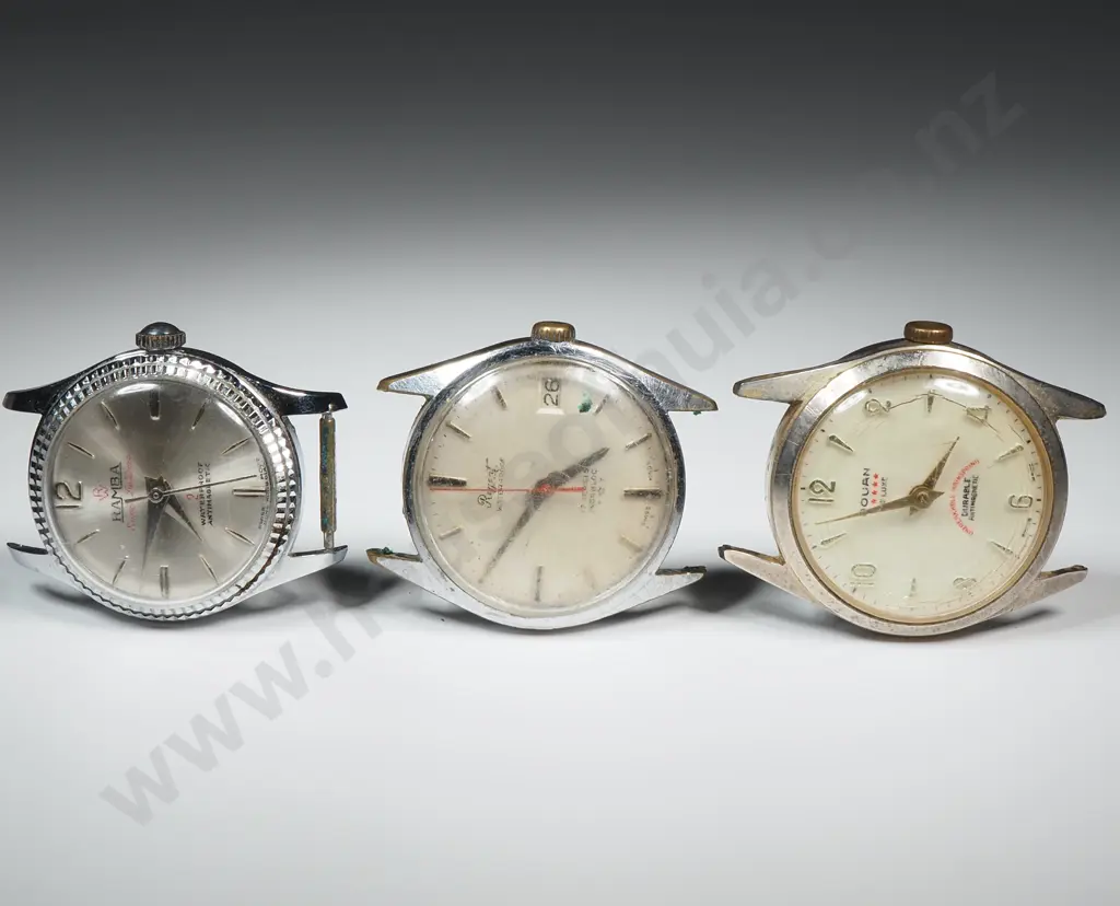 Three Vintage Wristwatch Heads Image 1++