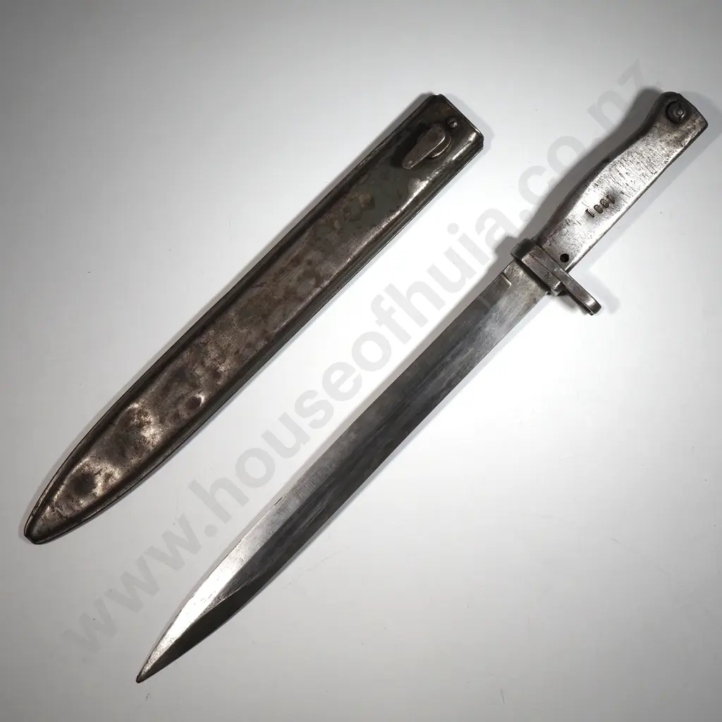 German WWI Ersatz Bayonet and Scabbard Image 1++