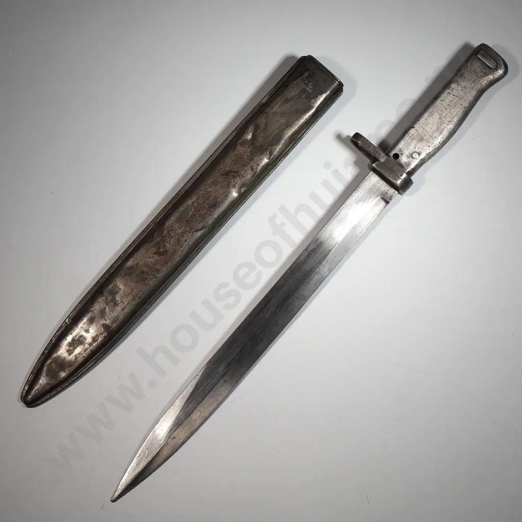 German WWI Ersatz Bayonet and Scabbard Image 1++