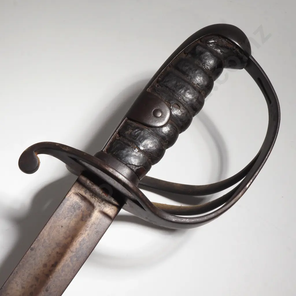 Mid 19th Century British Marked Basket Hilt Sabre - No Scabbard Image 1++