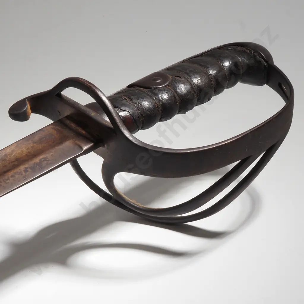Mid 19th Century British Marked Basket Hilt Sabre - No Scabbard Image 1++