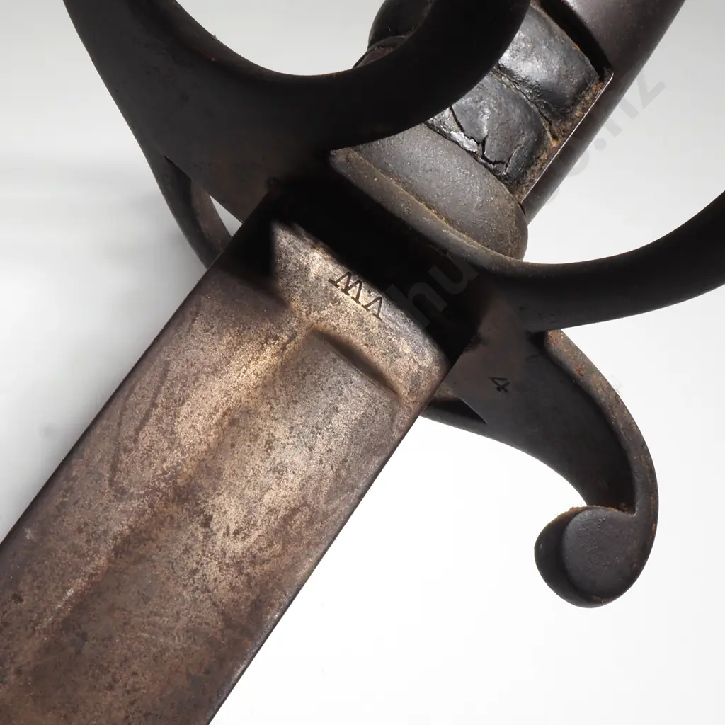 Mid 19th Century British Marked Basket Hilt Sabre - No Scabbard Image 1++