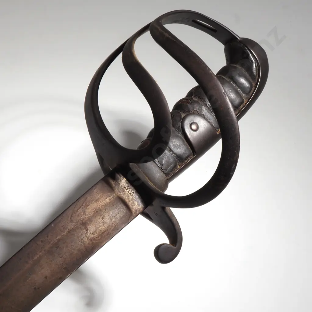Mid 19th Century British Marked Basket Hilt Sabre - No Scabbard Image 1++