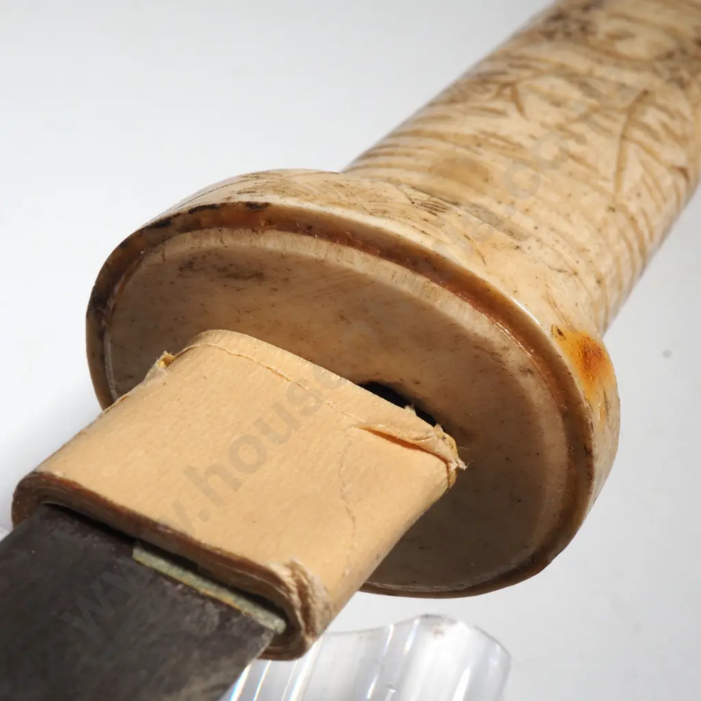 Antique Bone Handled Tanto Image 1++