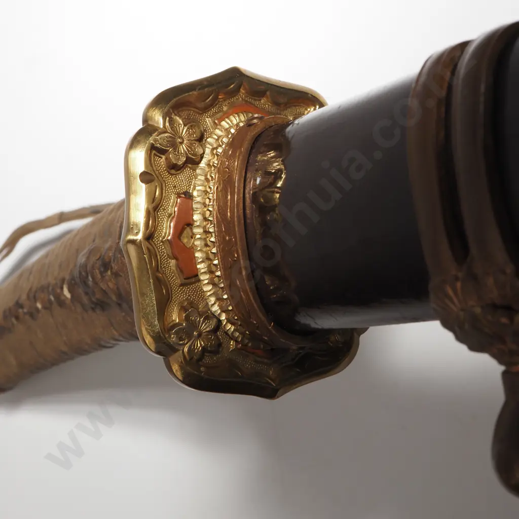 Antique Japanese Katana w Sword Knot Image 1++