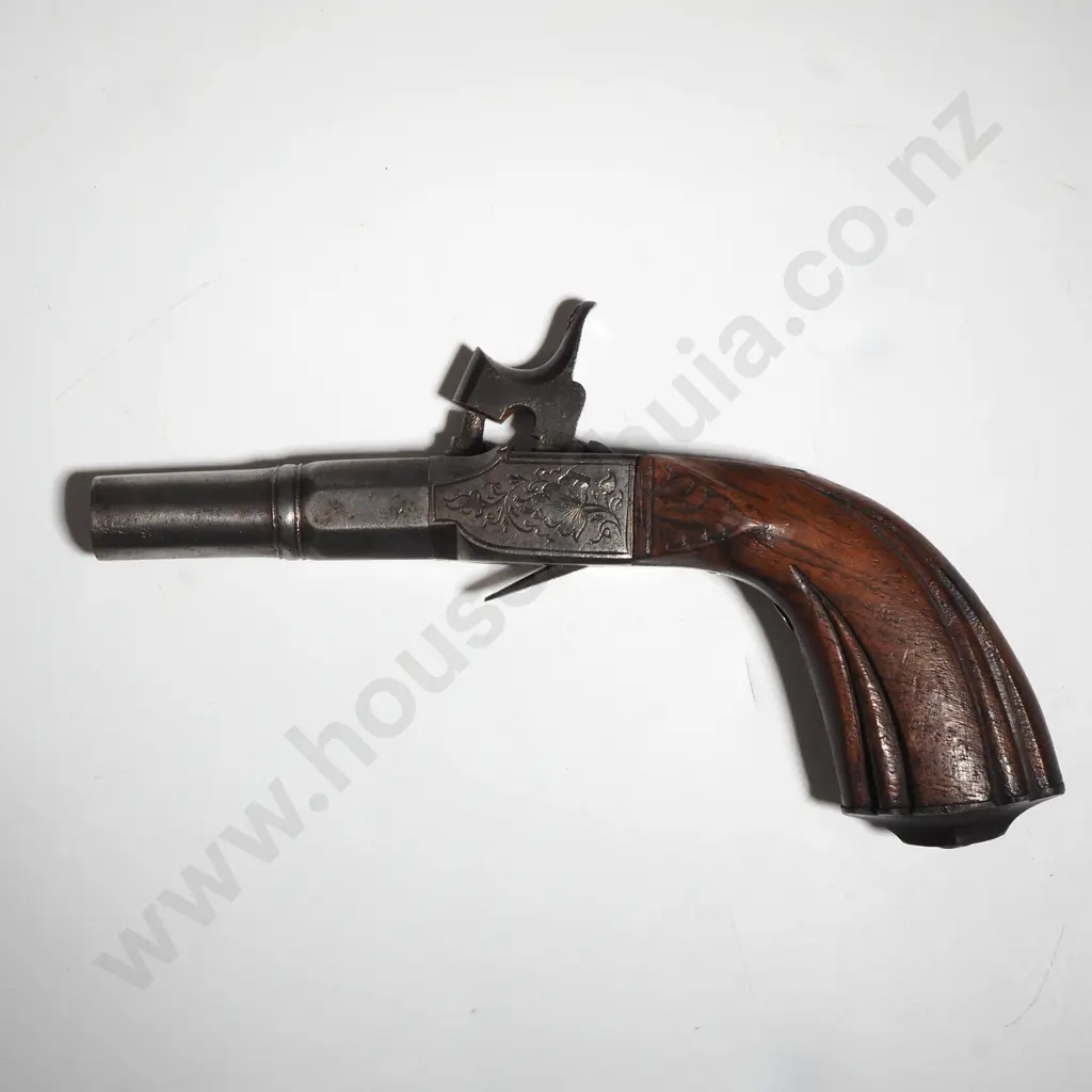 Antique Belgian Folding Trigger Pocket Pistol Image 1++