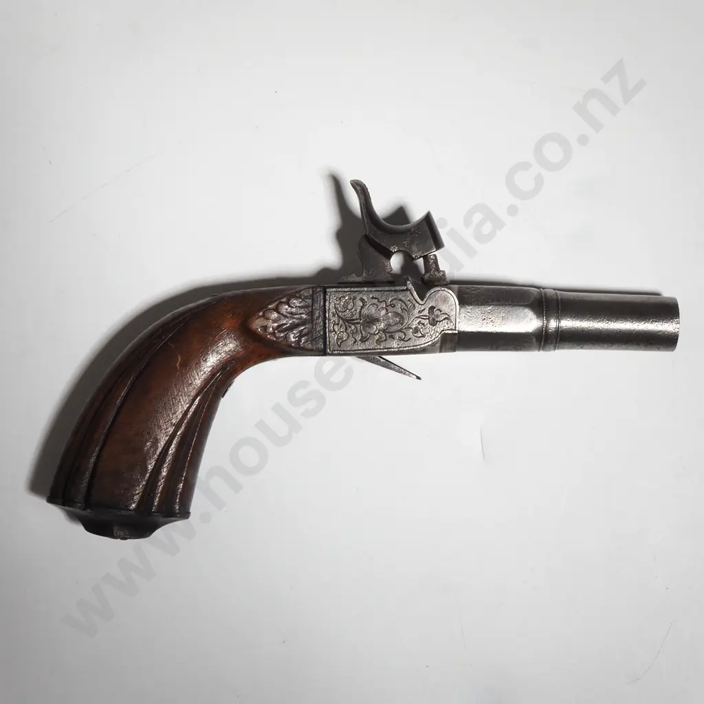 Antique Belgian Folding Trigger Pocket Pistol Image 1++