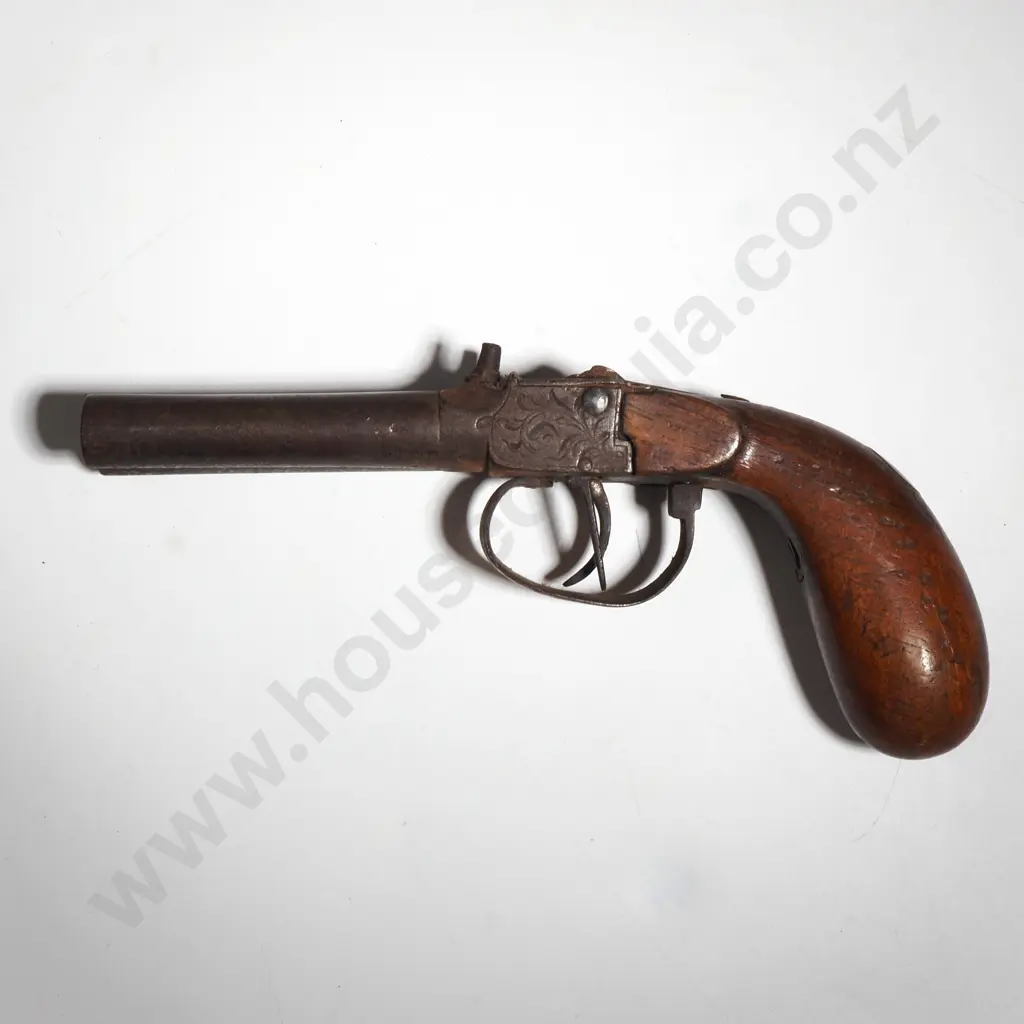 Double Barell Percussion Pistol (Hammer is missing ,poor conditon) Image 1++