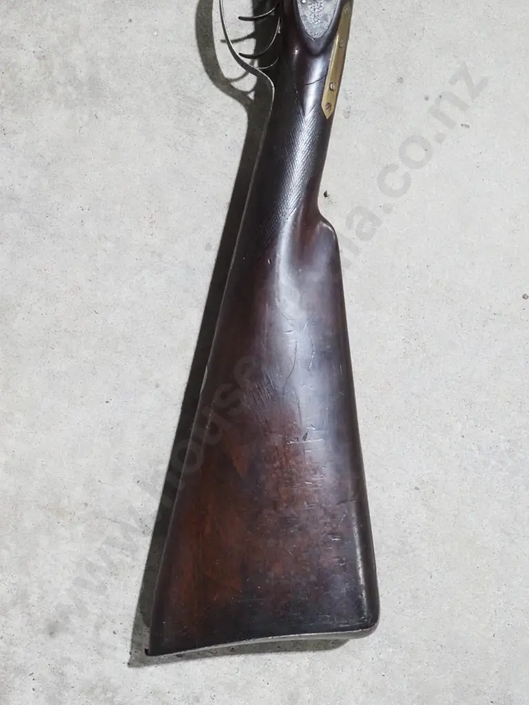 S. Ebrall Double Barrel Muzzle Loading Percussion Shotgun Image 1++