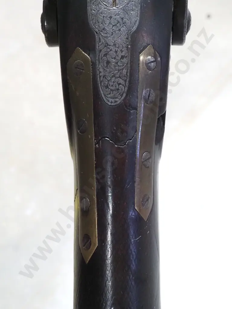S. Ebrall Double Barrel Muzzle Loading Percussion Shotgun Image 1++