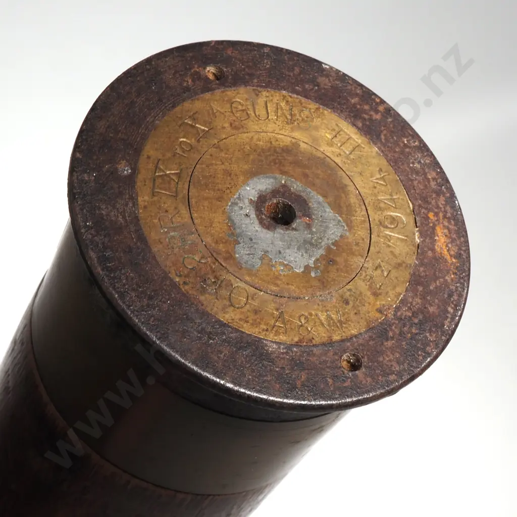 QF 2lb Wood & Brass Drill Cartridge Image 1++