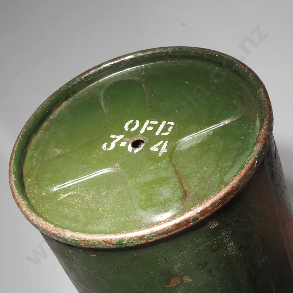 Green Military Metal Cannister Image 1++