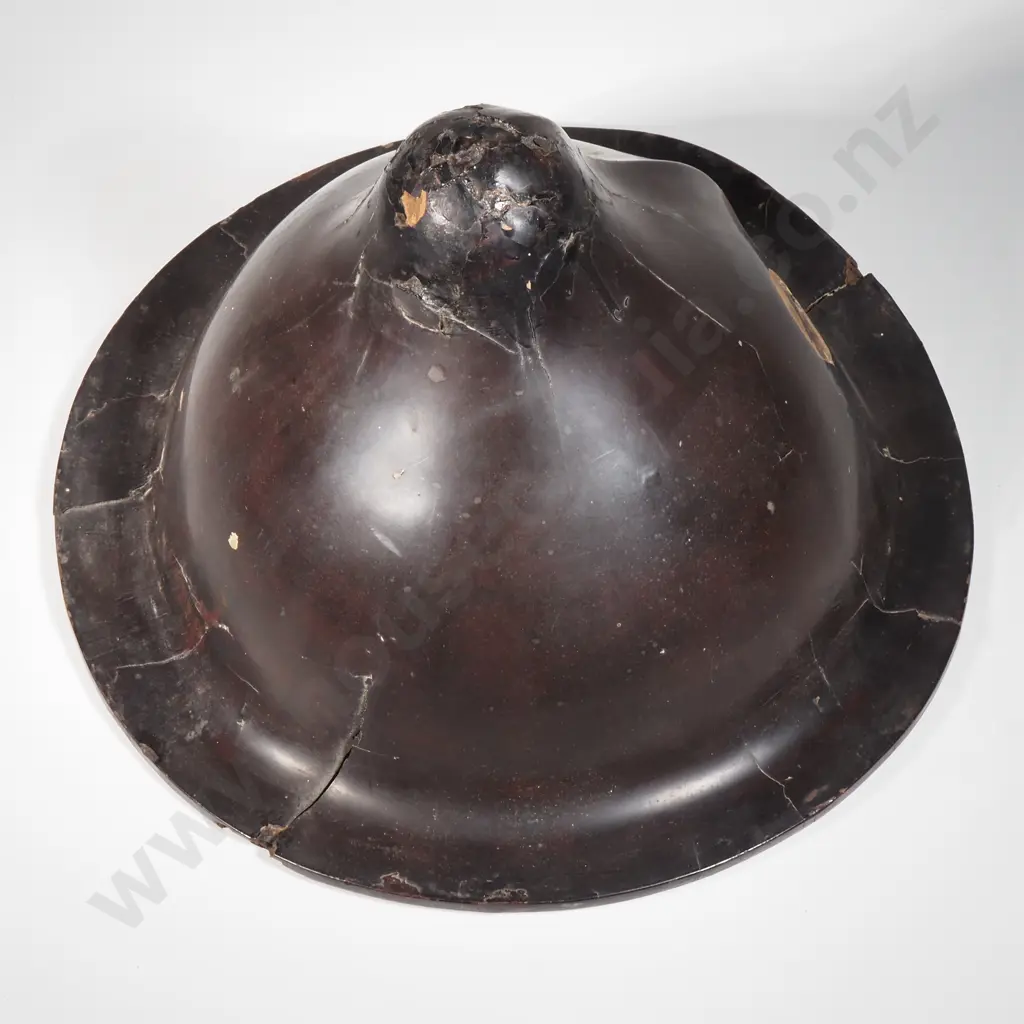 Japanese Samurai Jingsa Hemet w Mon, Family Crest for Fujiwara Clan - Meiji Period Image 1++