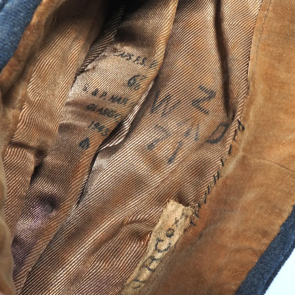 1945 Dated Airmans Side Cap Named to J R Cox  Image 1++