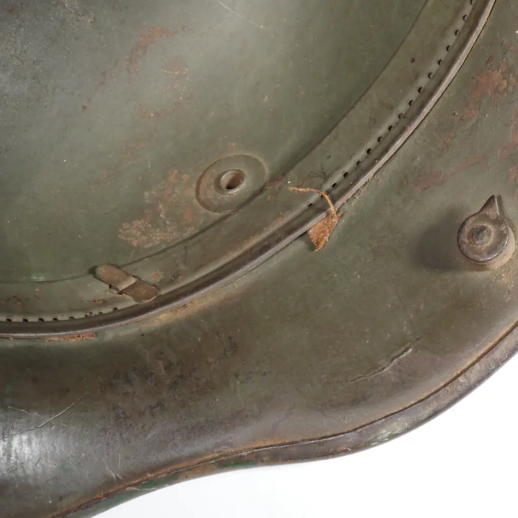 German WWI Steel Helmet 9 Recipients Name Just Visable ) Image 1++