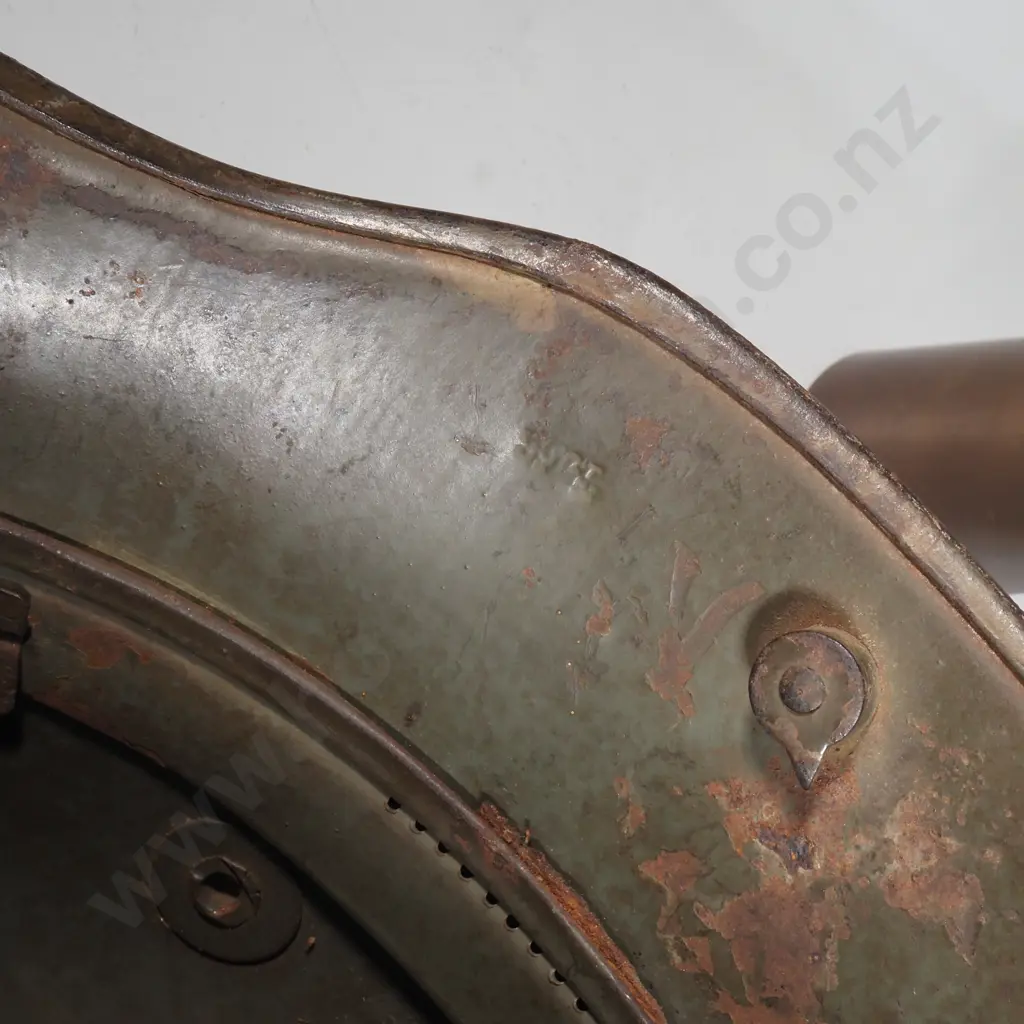 German WWI Steel Helmet 9 Recipients Name Just Visable ) Image 1++